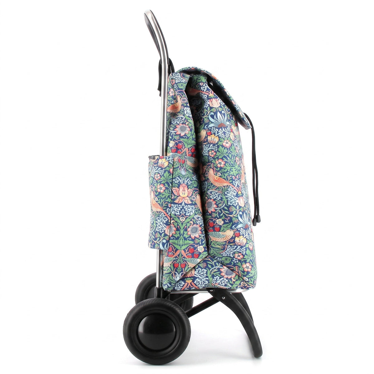 Folding Shopping Cart, Rolser I-Max Convert 2, Aluminum, Strawberry Print