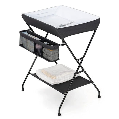 Black Folding  Wide Nursery Diaper Baby  Changing Table - Free Shipping 