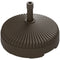 Outsunny Round Patio Umbrella Base Parasol Holder Outdoor Umbrella Stand, Filled Up to 62lbs with Stand or 51lbs with Water for Garden, Poolside, Brown