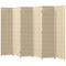 Woven Bamboo Room Divider, 6 Panel Folding Indoor Privacy Screens for Home Office, Natural Wood
