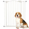 Extra Tall Dog Gate with Door, Pressure Fit, Auto Close, Double Locking for Doorways Hallways Stairs, 29