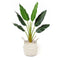 Isak Seagrass Basket with White Stripe – Handmade Natural Fiber Planter & Organizer, Durable, Eco-Friendly Boho Home Décor Accent