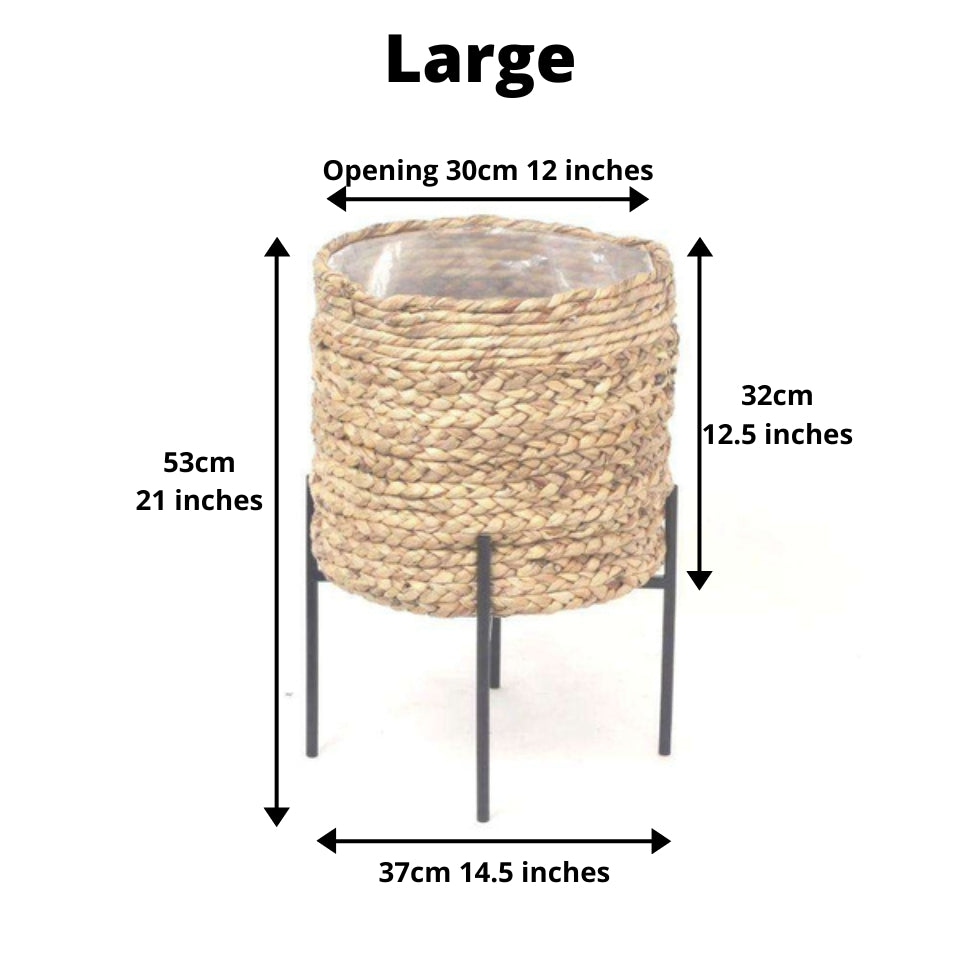 Isha Natural Braided Planter 