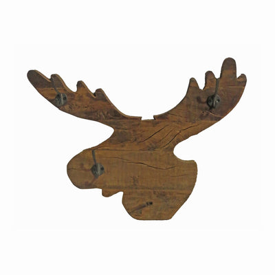 Antler Teak Wood Hook Board, Last Chance 