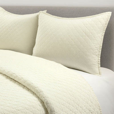 King/CAL King Lightweight Cotton Linen Ivory Reversible 3-PC Quilt Set - Free Shipping 