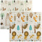 Qaba Double Sided Baby Play Mat, Reversible & Waterproof Foldable Crawling Mat, Animal Theme