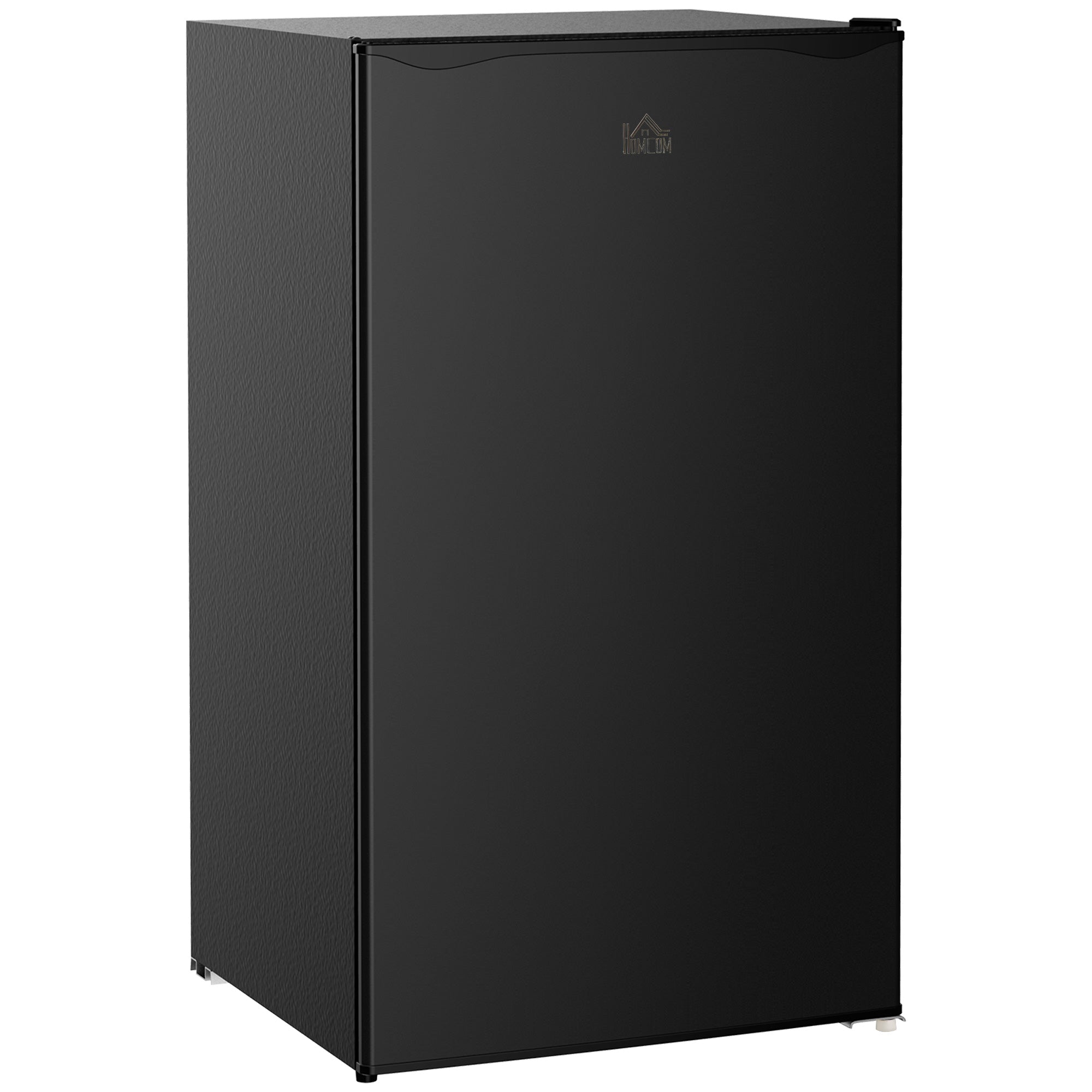 HOMCOM 3.2 Cu.Ft Mini Fridge with Freezer Compact Refrigerator Adjustable Shelf Mechanical Thermostat Reversible Door 