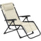 Folding Zero Gravity Chair, 5-Position Adjustable Outdoor Lounge Chair Recliner with Headrest, Beige