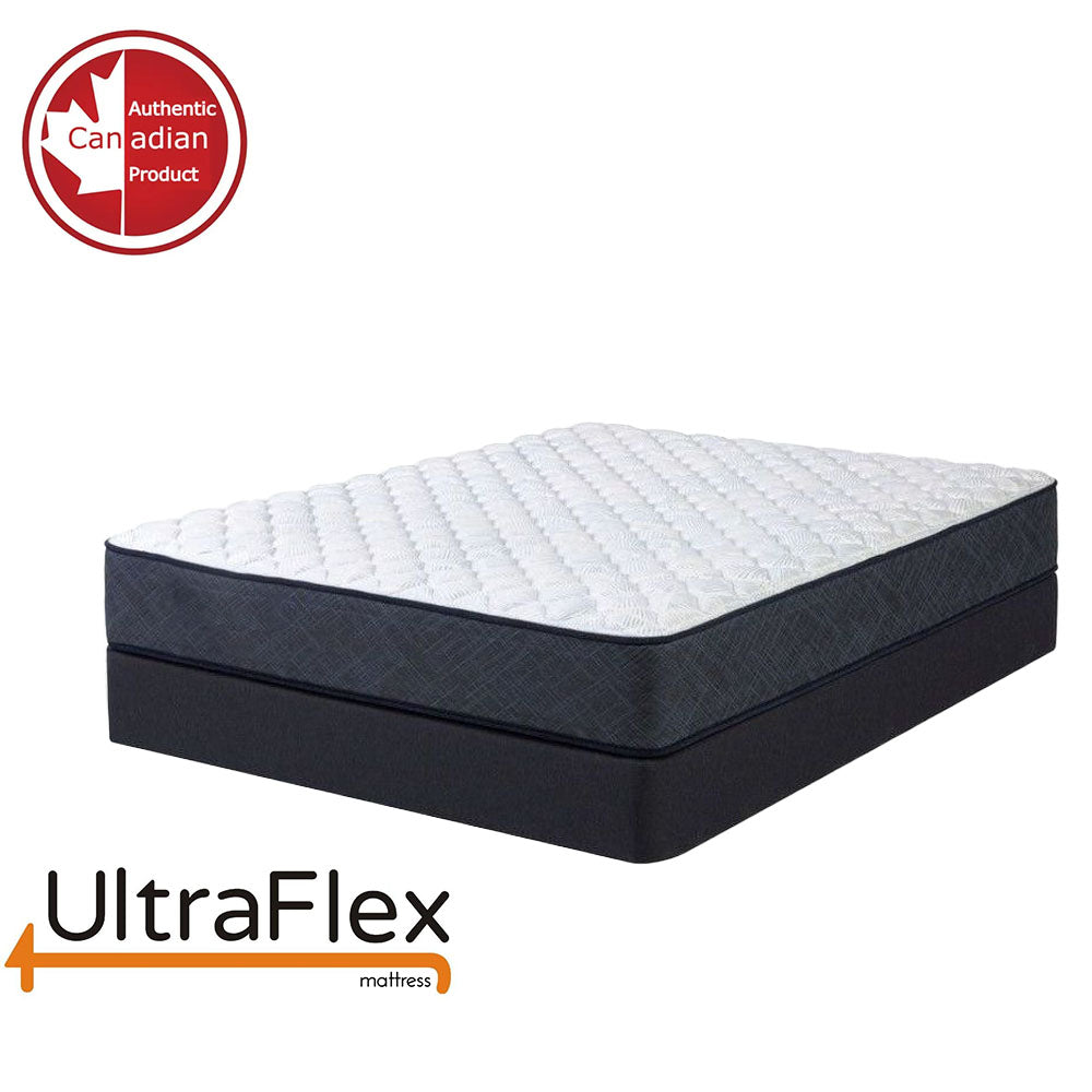 UltraFlex RADIANCE - High-Density Natural Blend Foam Encasing, Cooling Gel, Eco-Friendly Orthopedic Mattress With Multiple Spinal Support Zones (Made in Canada)- With Waterproof Mattress Protector. 