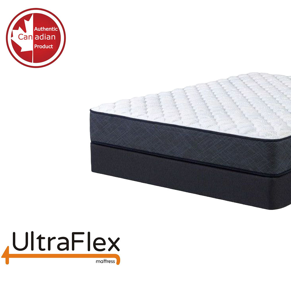 UltraFlex RADIANCE - High-Density Natural Blend Foam Encasing, Cooling Gel, Eco-Friendly Orthopedic Mattress With Multiple Spinal Support Zones (Made in Canada)- With Waterproof Mattress Protector. 