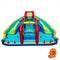 Inflatable Double Water Slide Park with 750W Blower and Obstacle Course