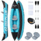 Inflatable Kayak 2 Person Heavy Duty Tandem Touring Kayak with Aluminum Paddles