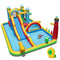 Inflatable Water Slide Giant Water Park with Long Slide, 750W Blower