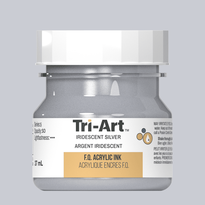 Tri-Art Ink - Iridescent Silver - 37mL 