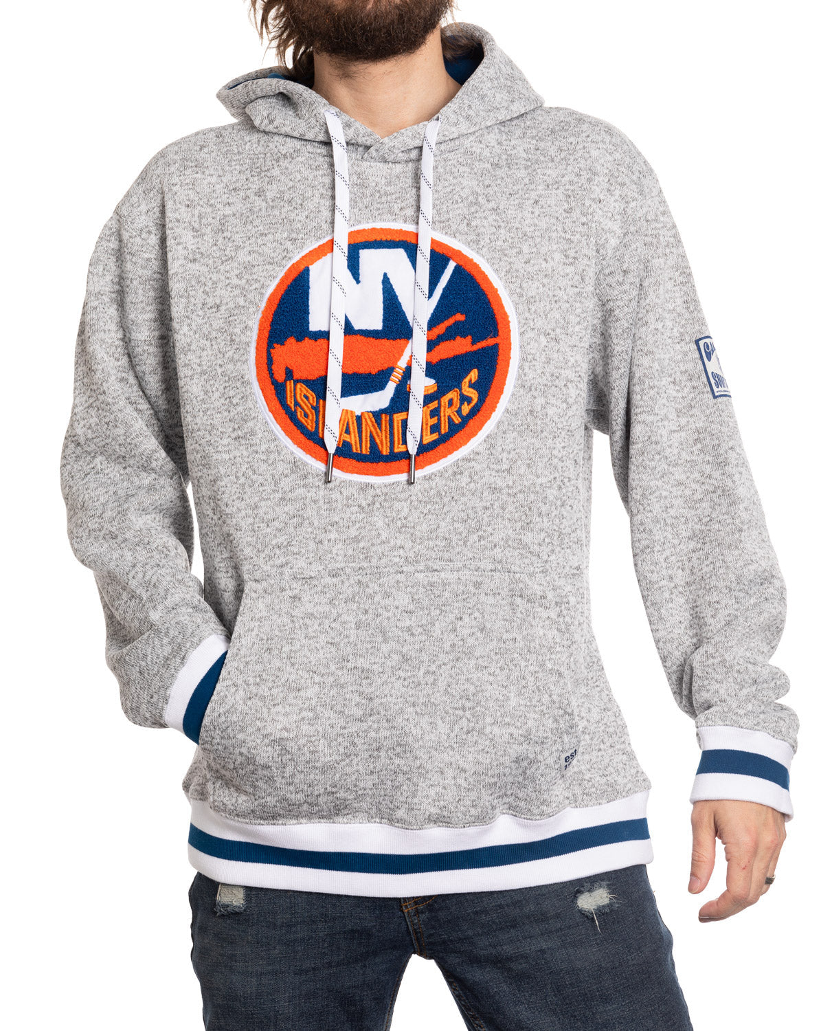 New York Islanders "Muskoka Style" Premium Chenille Woven Logo Hoodie 