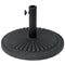 Outsunny Umbrella Base: Round Cement Parasol Stand Fits Φ1.4