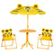 Outsunny Kids Picnic Table Chair Set Outdoor Folding for Patio Backyard Fun Aged 3-6 Years