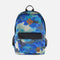Kids Backpack Blue And Grey Camouflage