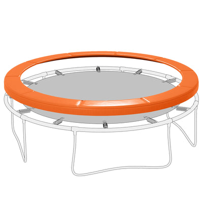 Soozier 14ft Trampoline Safety Pad Replacement Bounce Mat Cover Jump Exercise Fitness Accessory Light Orange 