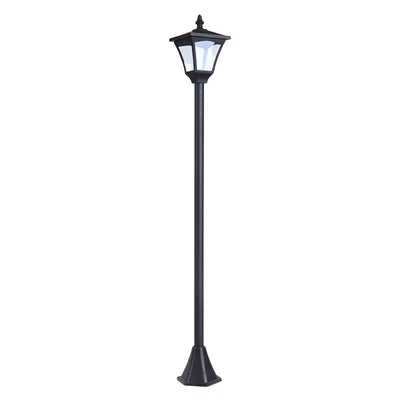 Outsunny Solar Powered LED Streetlight Style Outdoor Lamp Post Garden Light Waterproof 5-6 Hours with Base Walkway 