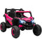 Qaba 12V Kids Ride On Car with Remote Control, Battery Powered Electric UTV with Spring Suspension for Aged 3-5 Years, Pink
