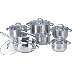 12 Piece Stainless Steel Cookware Set - Free Shipping