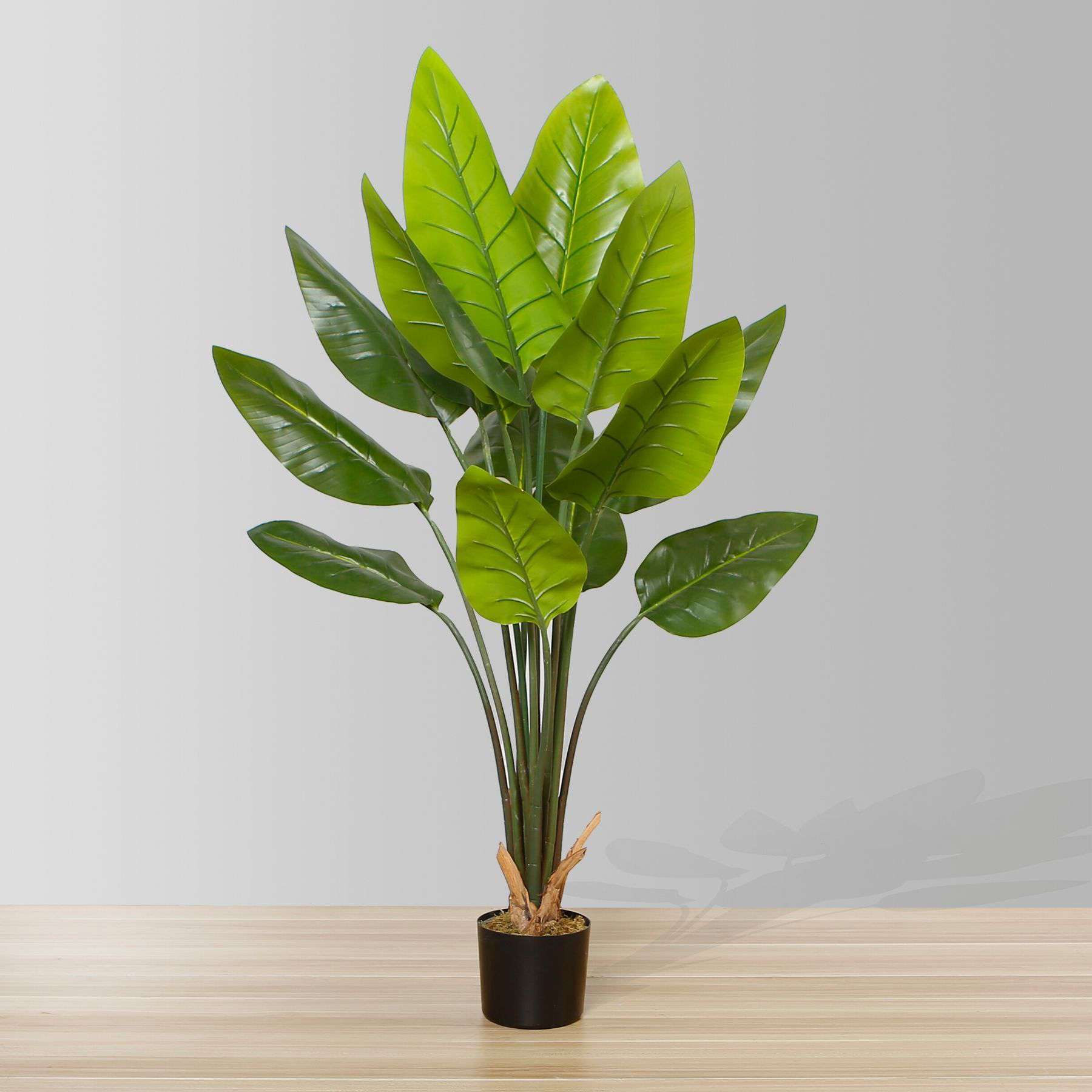 Javi Artificial Spathiphyllum Leaf Potted Plant 51" 