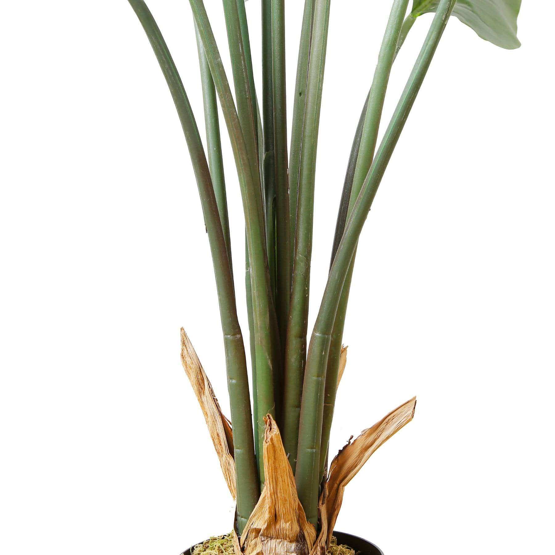 Javi Artificial Spathiphyllum Leaf Potted Plant 51" 