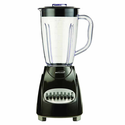 Brentwood 12-Speed Blender with Plastic Jar in Black - Free Shipping 