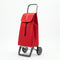 Folding Shopping Cart, Rolser Jet LN Joy, 2-Wheel, Aluminum, Red