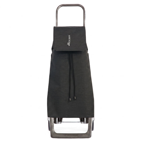 Folding Shopping Cart, Rolser Jet Tweed Joy, Aluminum, Black