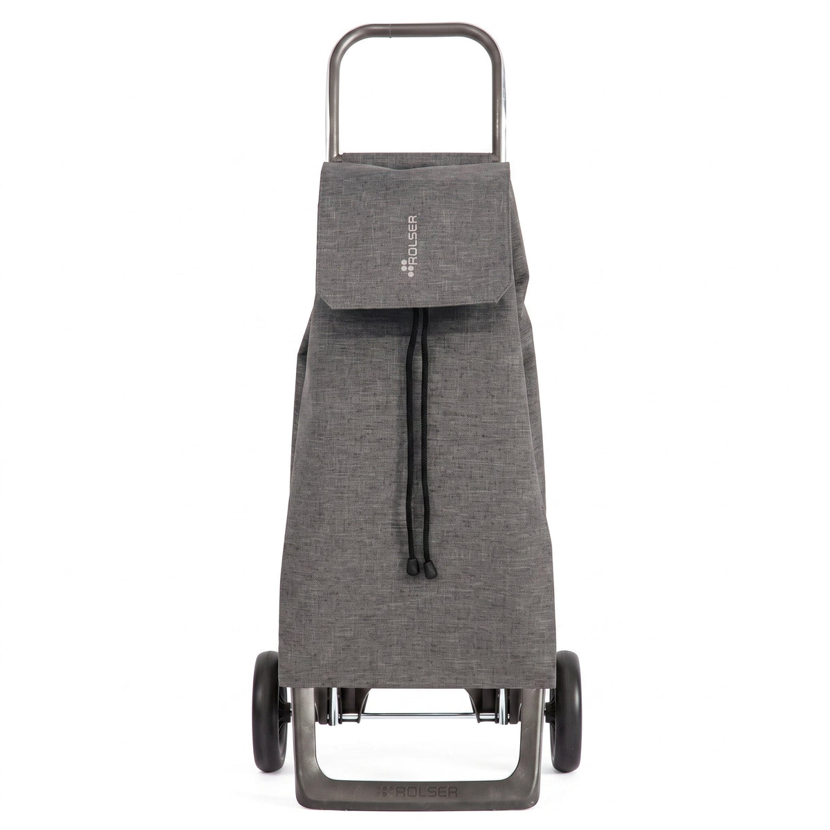 Folding Shopping Cart, Rolser Jet Tweed Joy, Aluminum, Grey