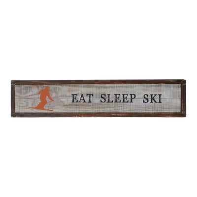 Wooden Ski Wall Decor 