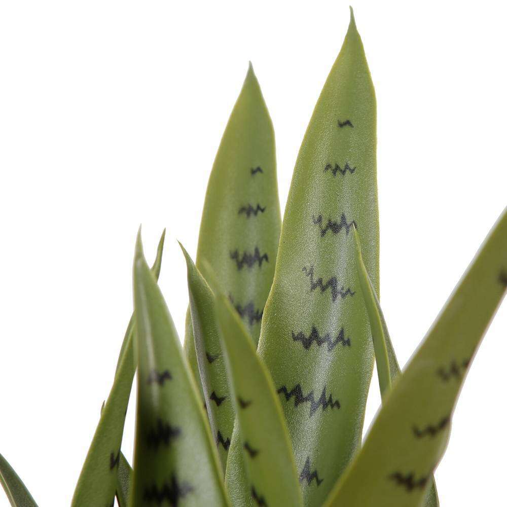 Jose Artificial Snake Sansevieria Dark Green Potted Plant 26" 