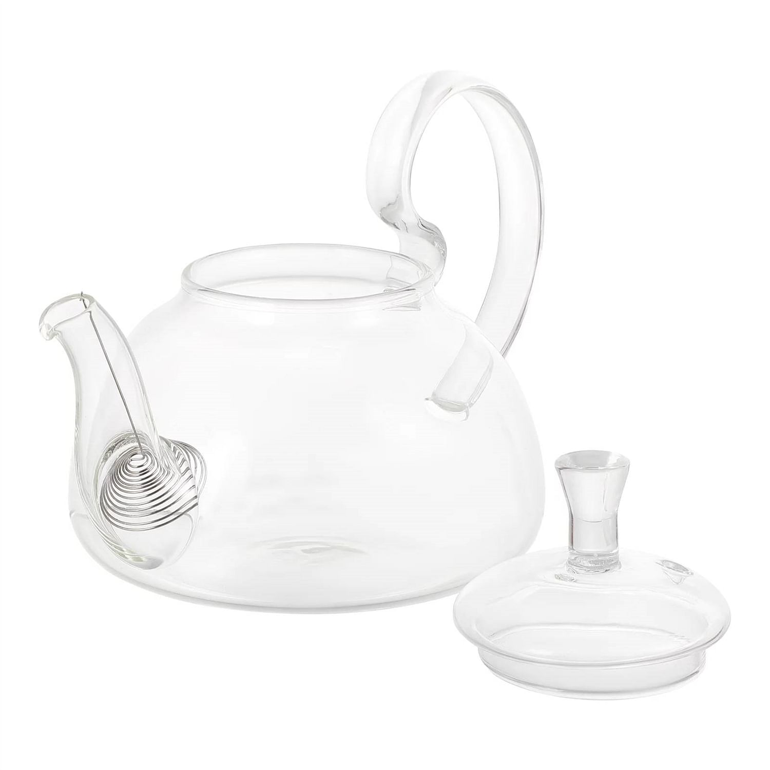 20 oz/600 ml Glass Teapot Removable Metal Spout Hanging Spring - Free Shipping 