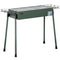 Portable BBQ Grill, Charcoal Grill with Side Seasoning Baskets, Hooks and Nets for Outdoor, Picnic, Camping, Dark Green