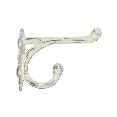 Double Hook Antique White S 