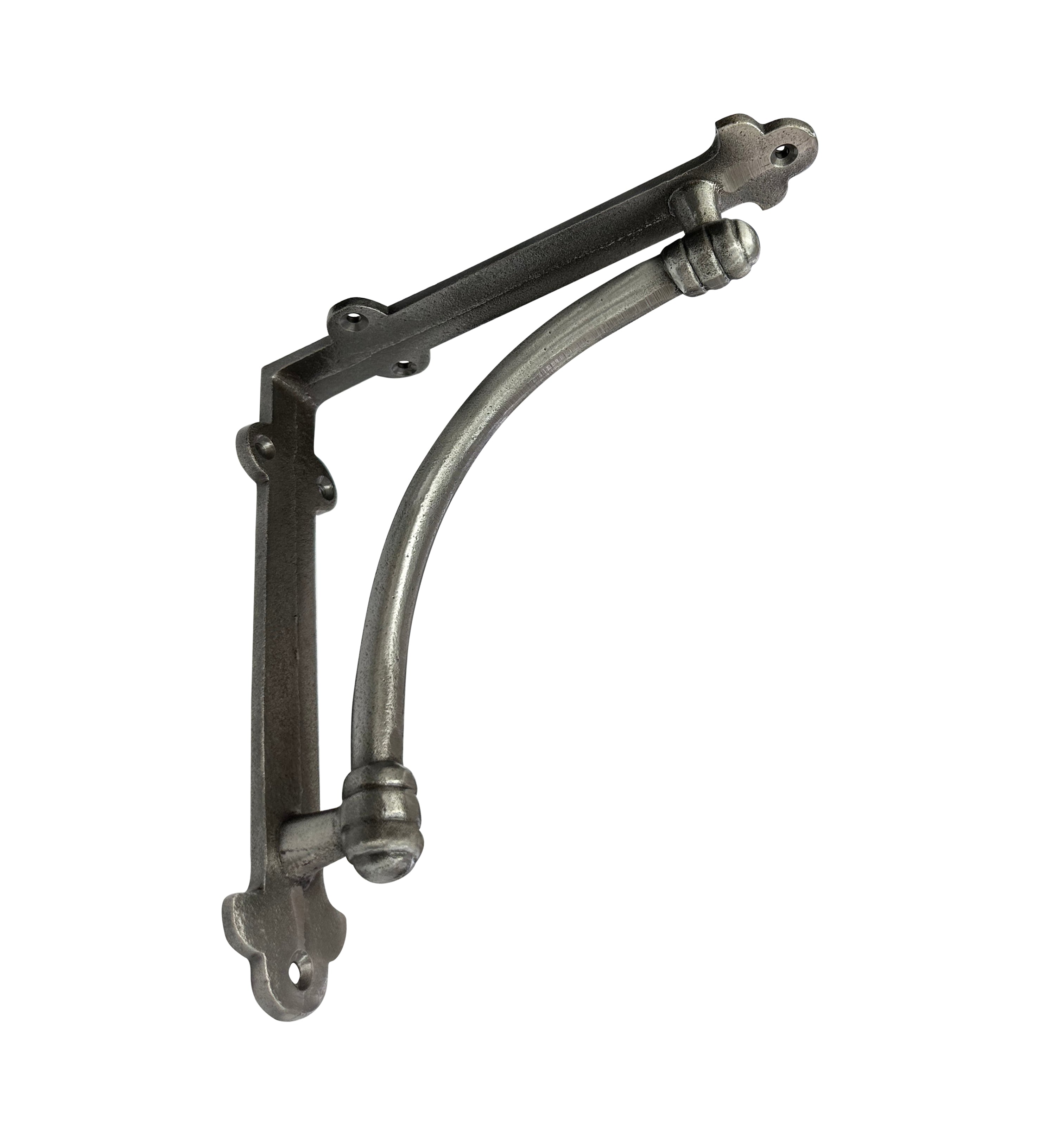 Half-Round Bracket, Medium, Antique Metal 