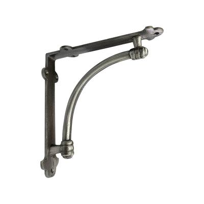 Half-Round Bracket, Medium, Antique Metal 