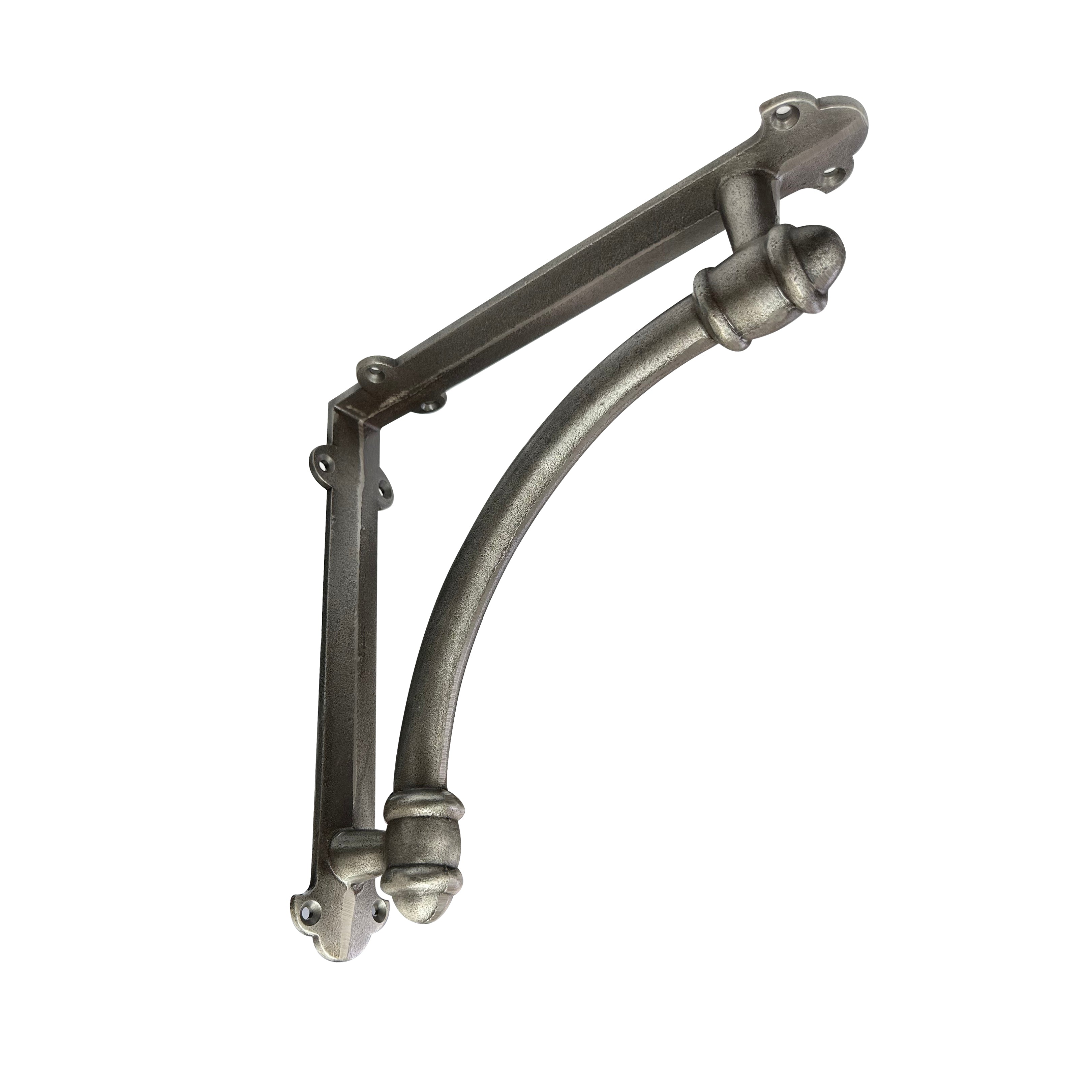 Half-Round Bracket, Antique Metal, 9 inch 