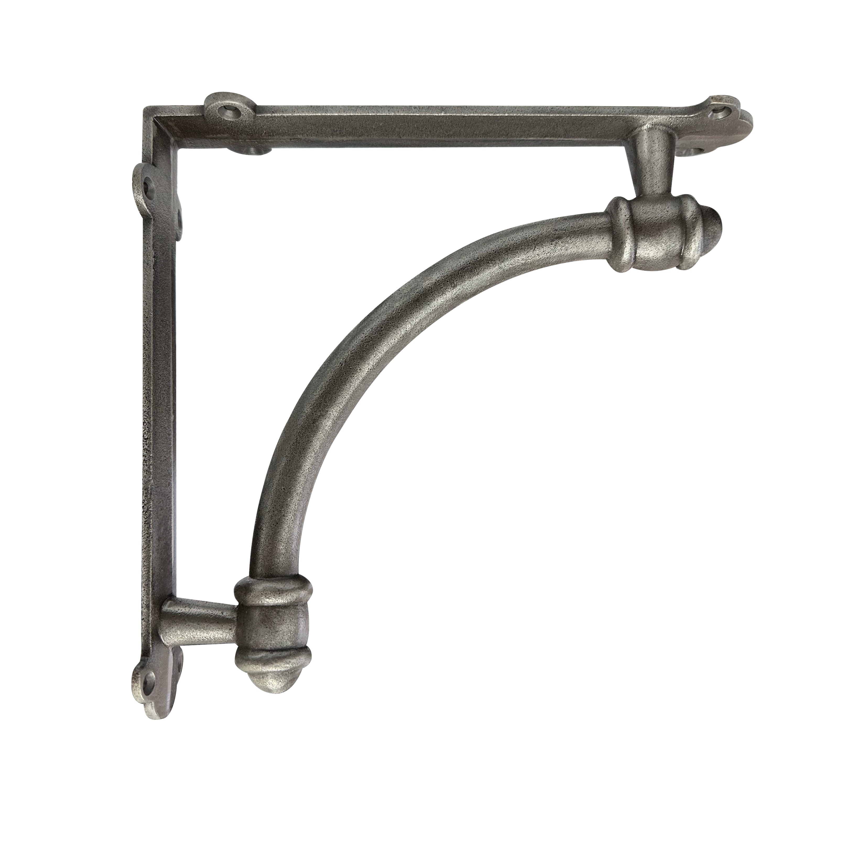 Half-Round Bracket, Antique Metal, 9 inch 