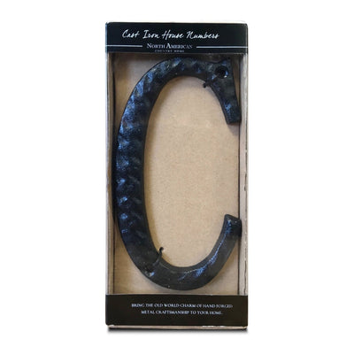 Cast Iron Letter C Black 