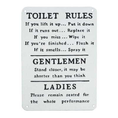 ~Toilet Rules~ Plaque 