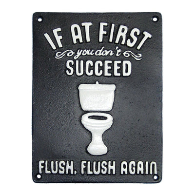 ~If At First You Don't Succeed Flush, Flush Again~ Black 