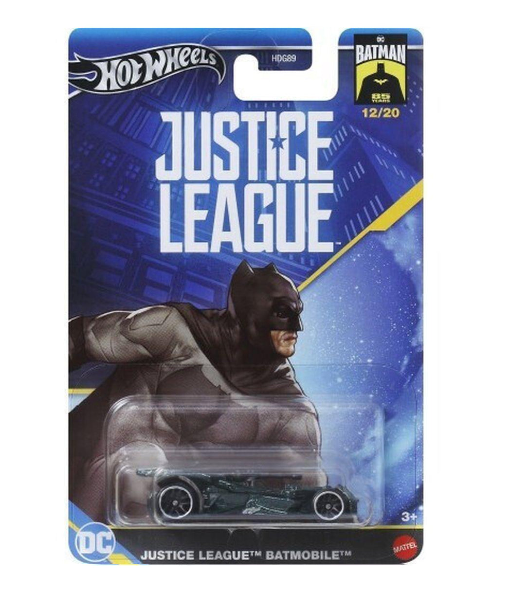 Hot Wheels Die-Cast 1:64 Batman -  Justice League Batmobile 12/20 
