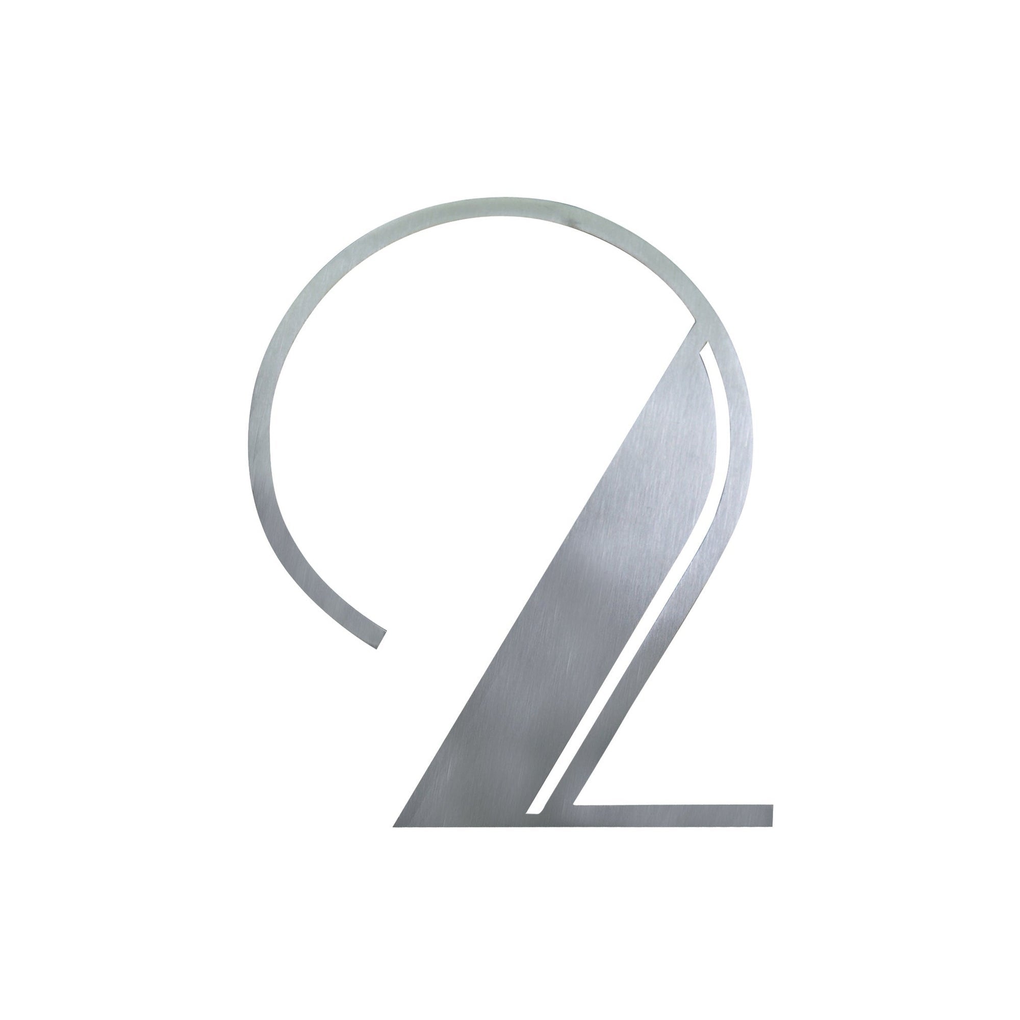 Stainless Steel Deco Number-2 