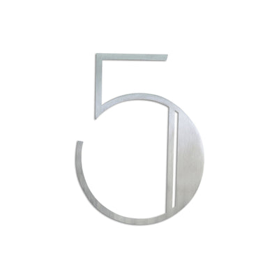 Stainless Steel Deco Number-5 