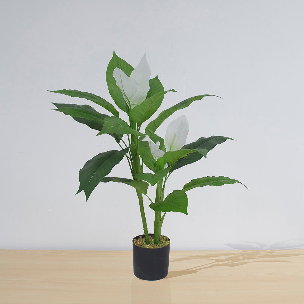 Belen Artificial Anthurium Leaf Potted Plant (Multiple Sizes) 