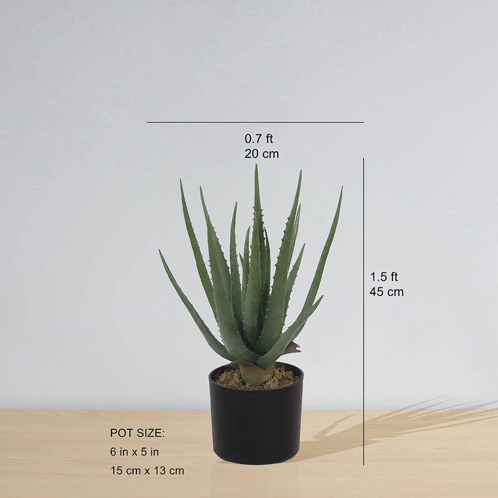Guamo Artificial Aloe Vera Potted Plant (Multiple Sizes) 