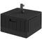 Outsunny Patio Umbrella Base Outdoor Umbrella Stand with Wheels Handles, Patio Umbrella Stand, Filled Up to 176lbs with Stand or 110lbs with Water for Garden, Poolside, Black